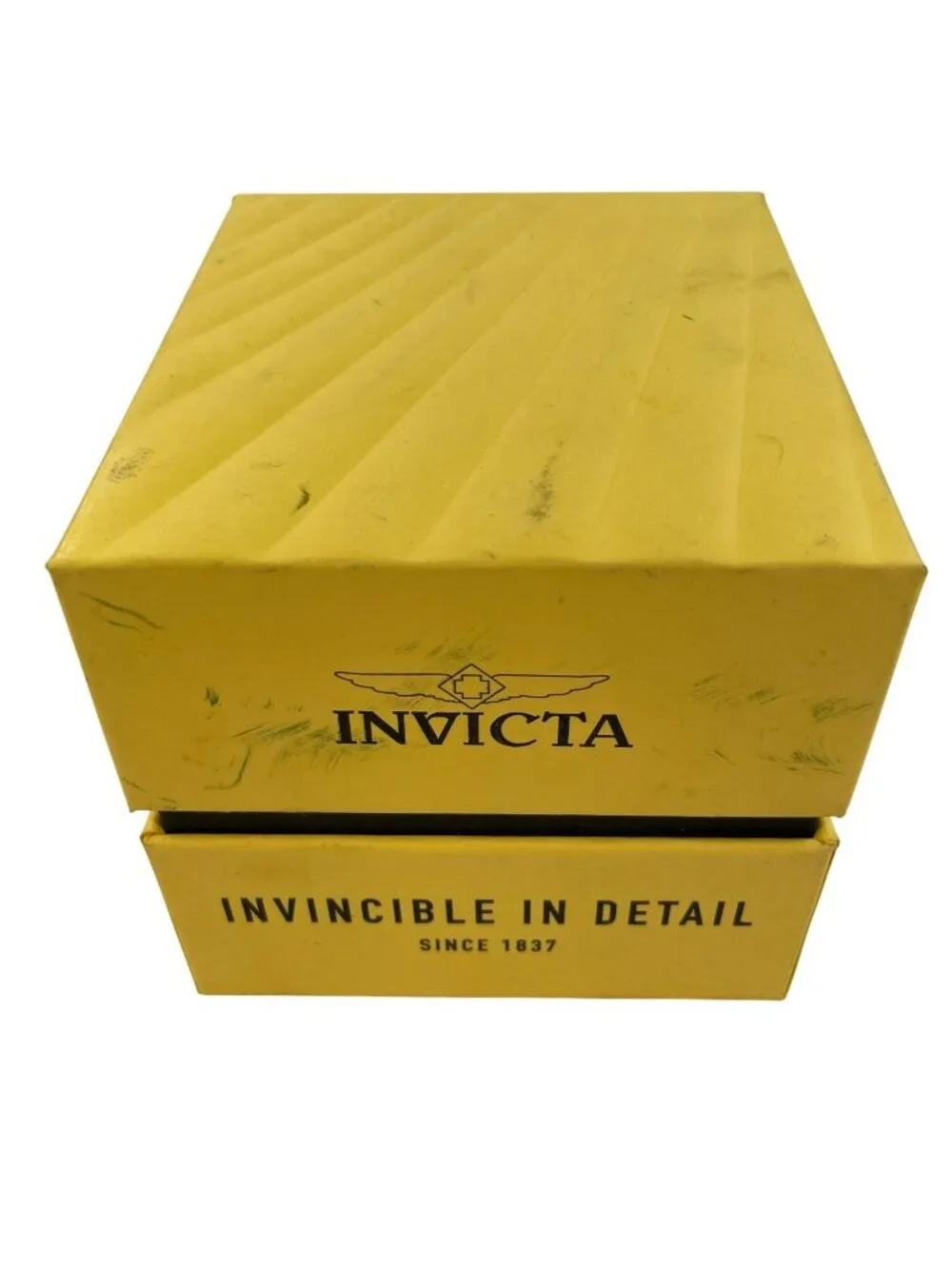 Invicta Mens Stainless Steel Black Dial Watch Model 48319 With Original Box And